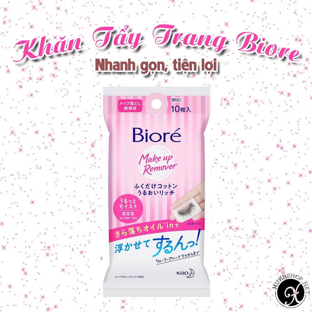 GIẤY ƯỚT TẨY TRANG BIORE Make Up Remover