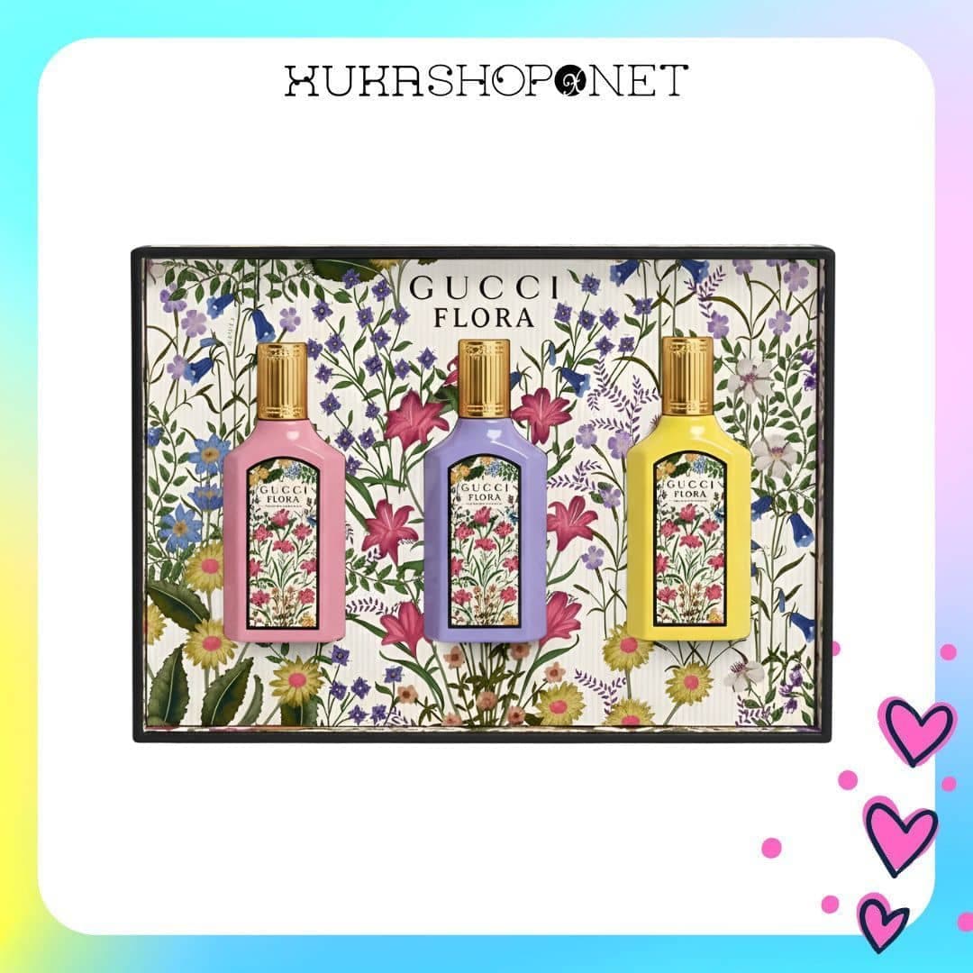 Set Nước Hoa Gucci Flora 3 Mini x 5ml