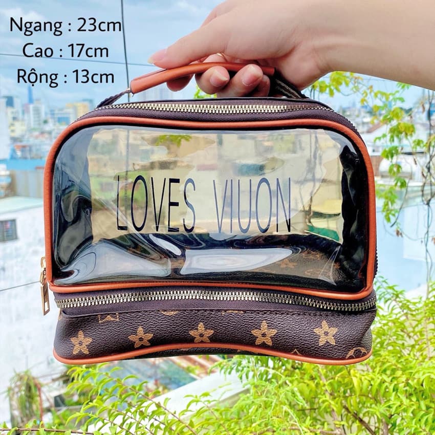 Túi MiNi LV 1 Tầng Nâu Đậm