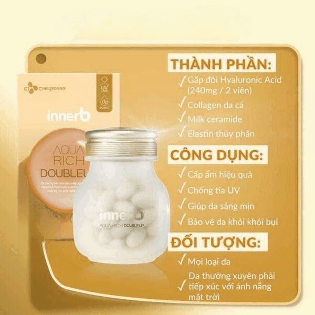 Viên uống cấp nước Innerb Aqua Rich mẫu mới