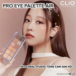 Bảng Mắt Clio Pro Eye Palette Air + Single Eyeshadow Set 0,6g x 12 Ô