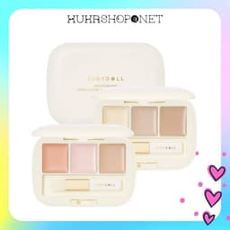 Bảng Che Khuyết Điểm 3 Ô Judydoll Three-Color Concealer Palette Kèm Cọ Che Phủ 2.7g Chất Kem Siêu Mịn Tệp Vào Da
