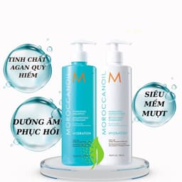 Bộ Dầu Gội & Xả Siêu Mượt Moroccanoil 500ml và 1 lít
