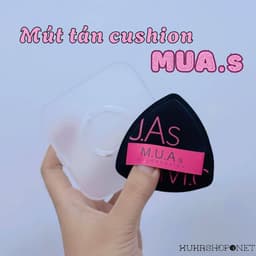 Bông cushion tán nền tam giác MUA.s hồng đen tán nền siêu mềm mại và đàn hồi