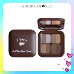 Bột Tán Mày Mona 8 Ô Màu – Eight Color Brow Powder Tự Nhiên, Lâu Trôi, Dễ Tán