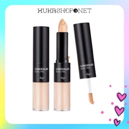 Che khuyết điểm 2 đầu The Face Shop Concealer Dual Veil che quầng thâm mụn đốm nâu tàn nhang