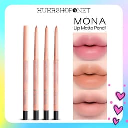 Chì Môi Mona Chì Viền Môi MONA Lip Matte Pencil Nude Lì Mịn, Màu Tự Nhiên