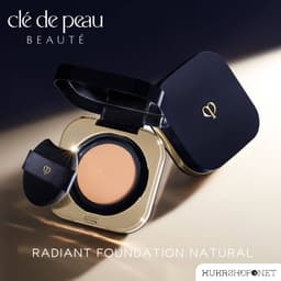 Cushion Clé De Peau Radiant Foundation Natural Lớp nền mỏng nhẹ rạng rỡ