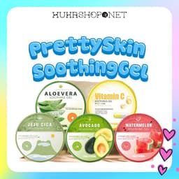 Gel Dưỡng Đa Năng Prettyskin Soothing Gel Rau Má / Lô Hội / Bơ / Dưa Hấu / VitaminC 300ml