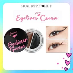 Gel Kẻ Mắt Mona Eyeliner Cream Siêu Mịn, Lâu Trôi, Chống Nước 2 Màu Trong 1(Đen/Nâu)