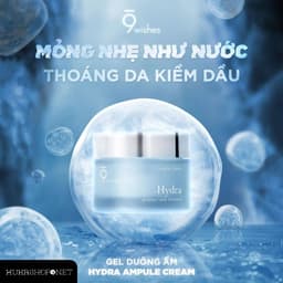 Kem dưỡng ẩm 9 Wishes Hydra Ampule Cream 50ml dạng gel, cấp ẩm chuyên sâu