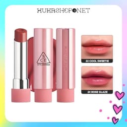 Son Dưỡng 3CE Glazy Lip Glow Đôi Môi Ngọt Ngào Căng Mọng